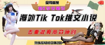 海外tiktok小说推文暴力项目，高停留率，高转化率，上手后一天搞顿饭钱不是问题-网亿资源平台