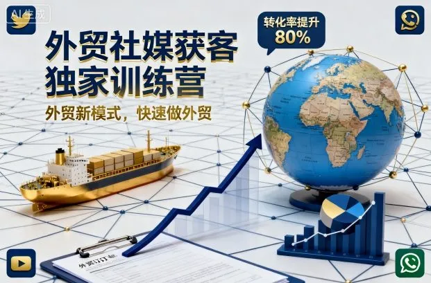 外贸社媒获客独家训练营，外贸新模式，快速做外贸-网亿资源平台