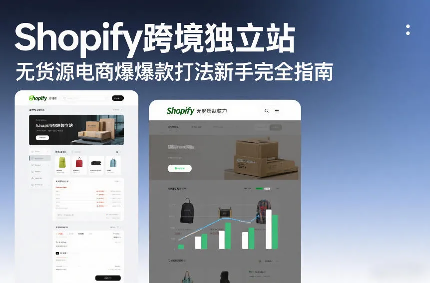 Shopify跨境独立站无货源电商爆款打法新手完全指南-网亿资源平台