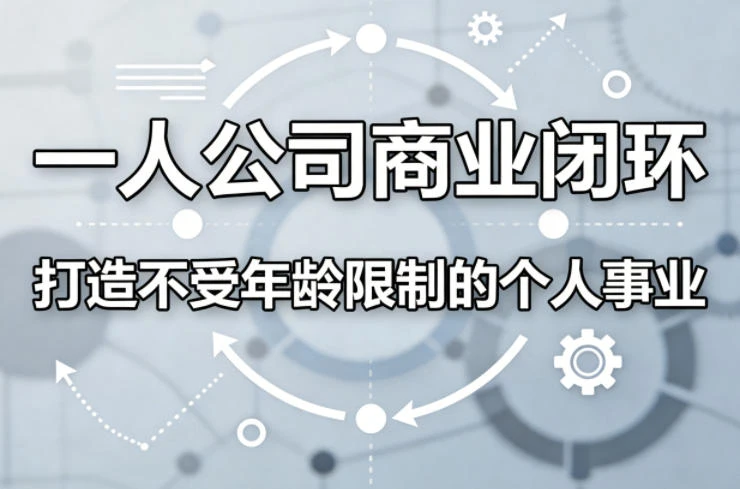 【精】一人公司商业闭环，打造一份不受年龄限制的个人事业-网亿资源平台
