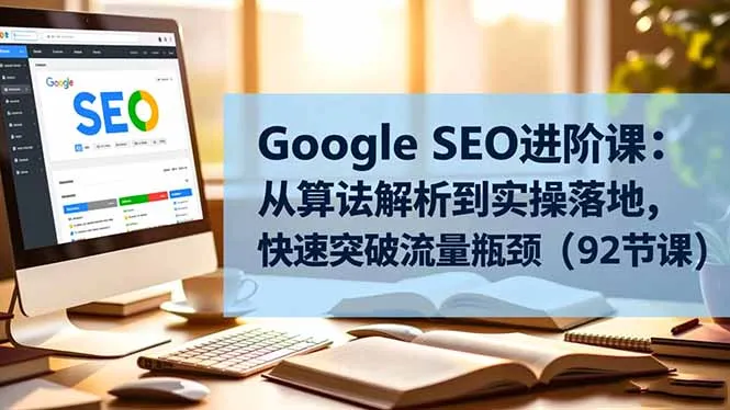 Google SEO进阶课：从算法解析到实操落地，快速突破流量瓶颈(92节课-网亿资源平台