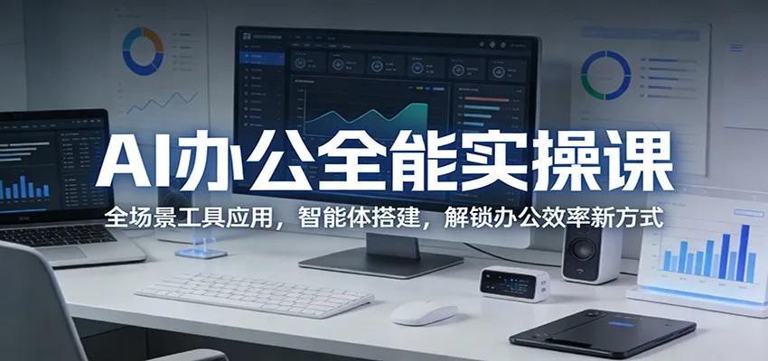 AI办公全能实操课:全场景工具应用,智能体搭建,解锁办公效率新方式-网亿资源平台