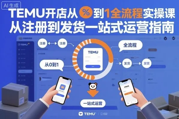 TEMU开店从0到1全流程实操课，从注册到发货一站式运营指南-网亿资源平台