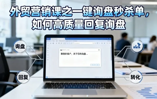 外贸营销课之一键询盘秒杀单，如何高质量回复询盘-网亿资源平台