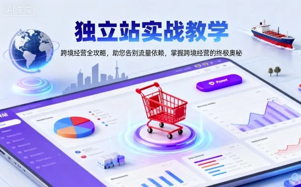 独立站实战教学，跨境经营全攻略，助您告别流量依赖，掌握跨境经营的终极奥-网亿资源平台