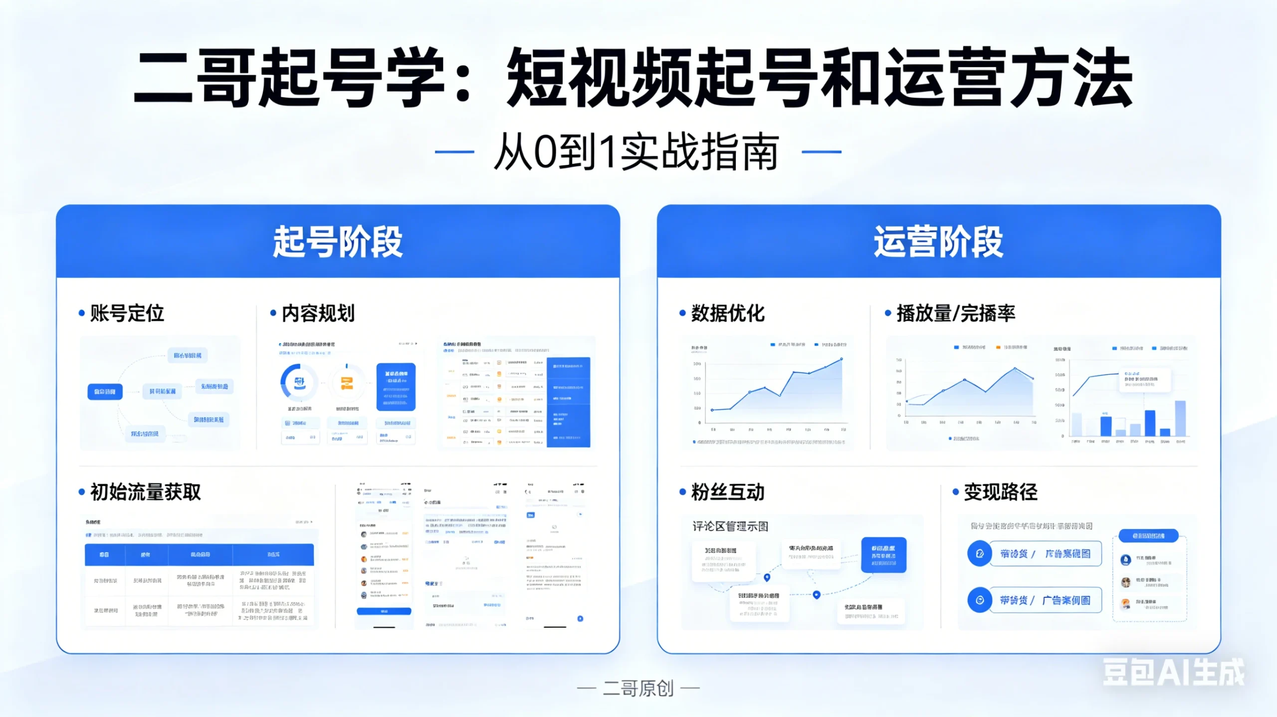 【精】二哥起号学:短视频起号和运营方法-网亿资源平台