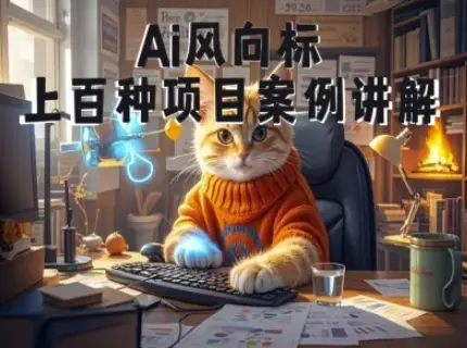 【精】Ai风向标-附100种项目案例玩法-0基础小白到大神ai视频商业应用教学（26年4月更新）-网亿资源平台