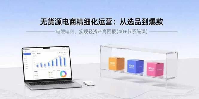 无货源电商精细化运营：从选品到爆款，实现轻资产高回报(40+节系统课-网亿资源平台