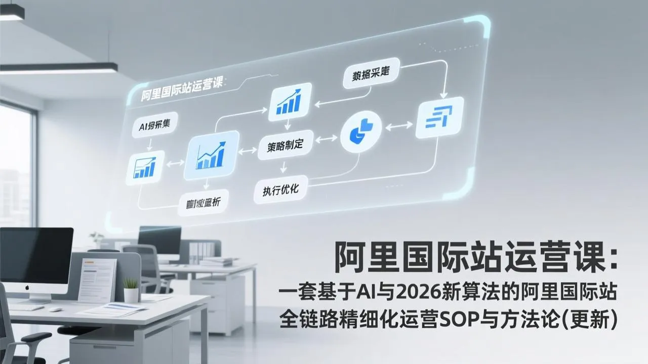 阿里国际站运营课：一套基于AI与2026新算法的阿里国际站全链路精细化运营SOP与方法论(更新-网亿资源平台