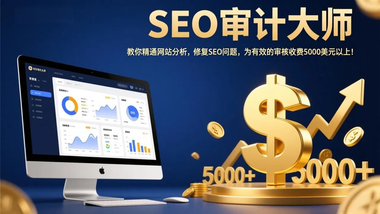 SEO审计大师：教你精通网站分析，修复SEO问题，为有效的审核收费5000美元以上！-网亿资源平台