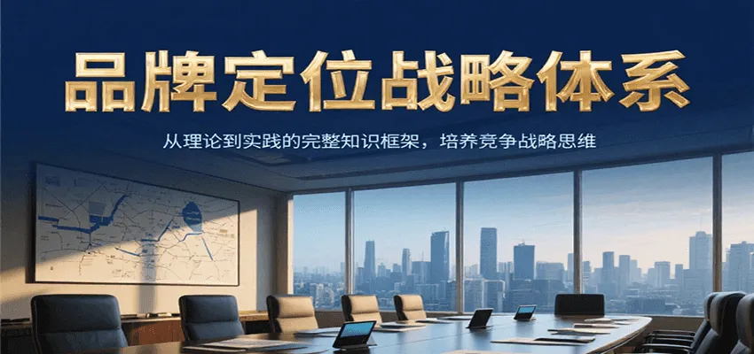 品牌定位战略体系，从理论到实践的完整知识框架，培养产品竞争战略思维-网亿资源平台