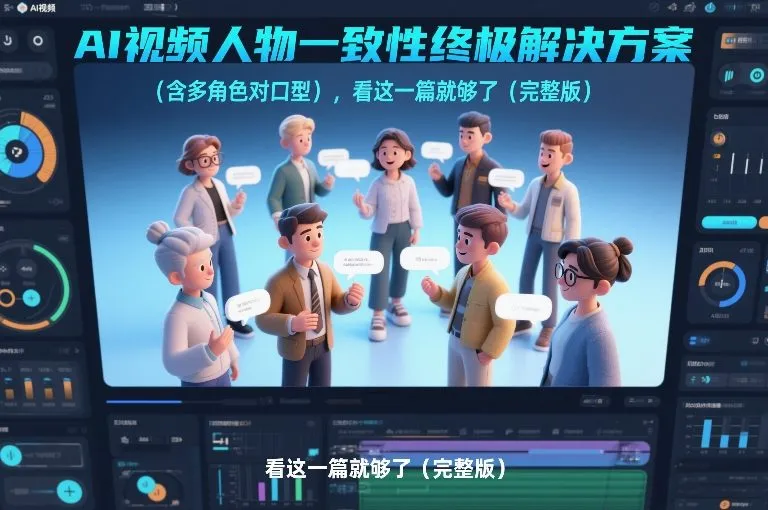 AI视频人物一致性终极解决方案(含多角色对口型)，看这一篇就够了(完整版)-网亿资源平台