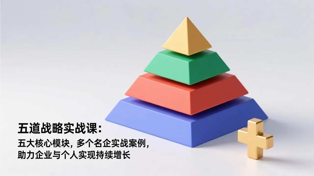 五道战略实战课：五大核心模块，多个名企实战案例，助力企业与个人实现持续增长-网亿资源平台