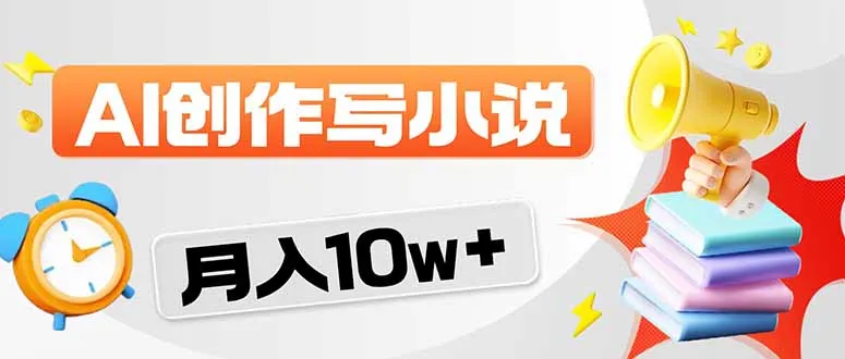 2026风口项目AI写小说 轻松实现月入10w+-网亿资源平台