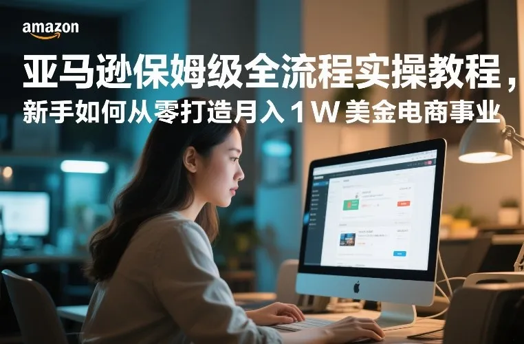 亚马逊保姆级全流程实操教程，新手如何从零打造月入1W美金电商事业-网亿资源平台