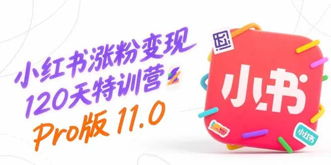 小红书涨粉变现120天特训营Pro版11.0：从0到1掌握平台运营,内容制作和变现-网亿资源平台