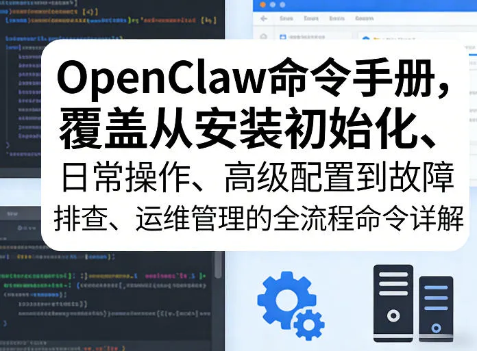 OpenClaw命令手册，覆盖从安装初始化、日常操作、高级配置到故障排查、运维管理的全流程命令详解-网亿资源平台
