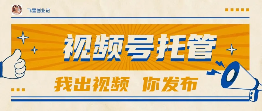 【视频号托管 】团队提供视频，你出账号，最高躺赚1W+-网亿资源平台