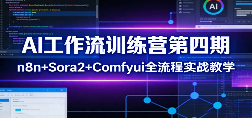 AI工作流训练营第四期：n8n+Sora2+Comfyui全流程实战教学-网亿资源平台