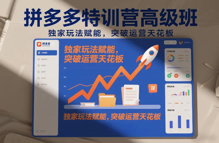 拼多多特训营高阶班，独家玩法赋能，突破运营天花板(更新26年3月27日)-网亿资源平台
