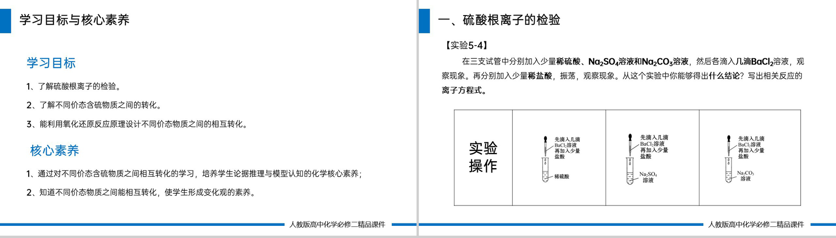 《硫酸根离子的检验》高一必修二PPT课件（第5.1.3课时）-2