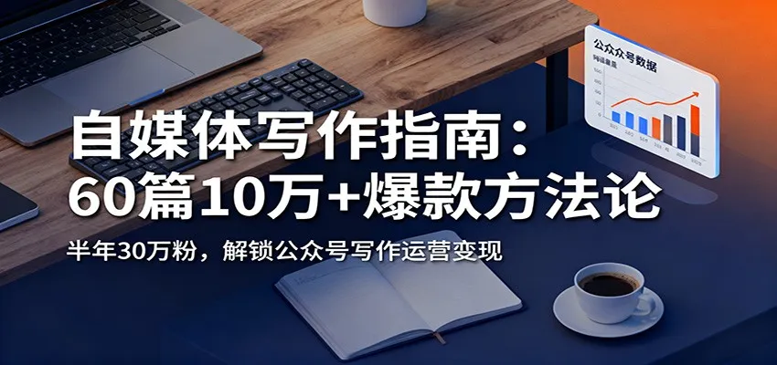 自媒体写作指南：60篇10万+爆款方法论，半年30万粉，解锁公众号写作运营变现-网亿资源平台