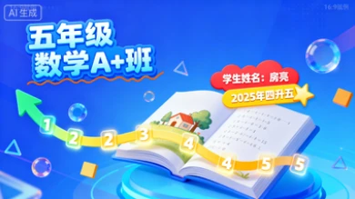 五年级数学A+房亮【2025年：四升五】-网亿资源平台