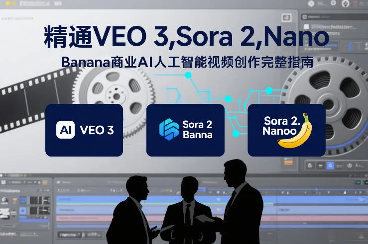 精通VEO 3，Sora 2，Nano Banana商业AI人工智能视频创作完整指南-网亿资源平台