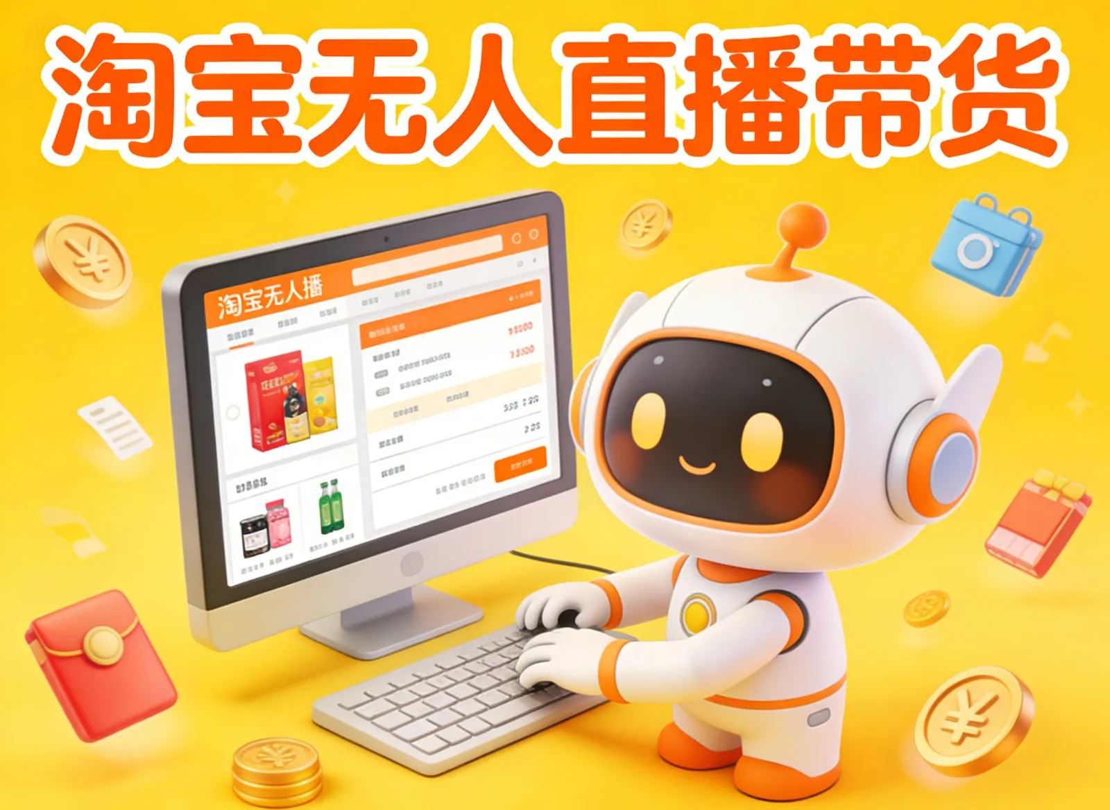 淘宝无人直播带货，24小时自动卖货，月佣金1W+，不违规不封号，不用露脸-网亿资源平台