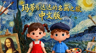 儿童艺术启蒙动画《玛蒂与达达的名画之旅》中文版-网亿资源平台