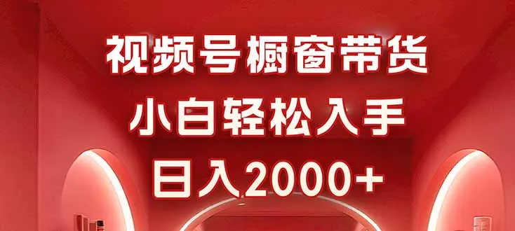 视频号橱窗带货，小白轻松入手，日入2000+-网亿资源平台