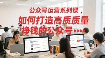 公众号运营系列课，如何打造高质量挣钱的公众号-网亿资源平台