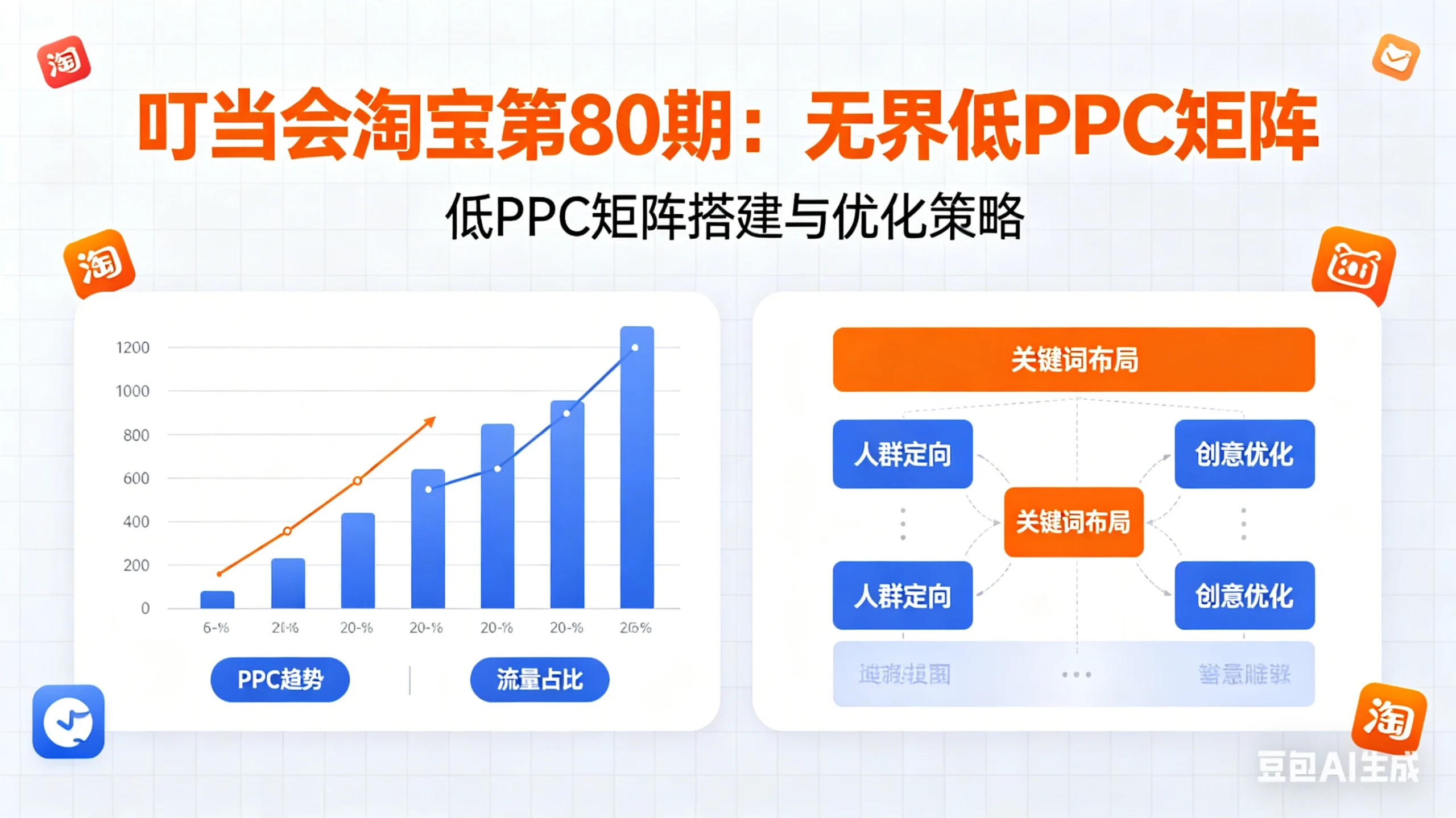 【精】叮当会淘宝第80期：无界低PPC矩阵-淘宝开店教程-网亿资源平台