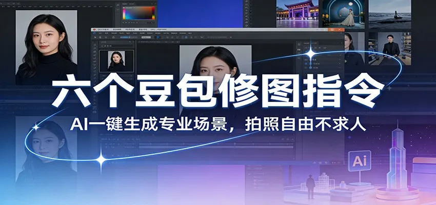 六个豆包修图指令：AI 一键生成专业场景，拍照自由不求人-网亿资源平台