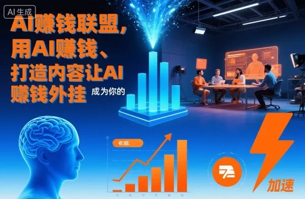 AI賺钱联盟，用AI賺钱、打造内容让AI成为你的賺钱外挂-网亿资源平台