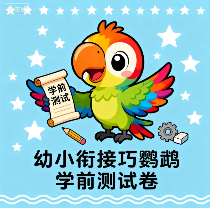幼小衔接巧鹦鹉学前测试卷-网亿资源平台