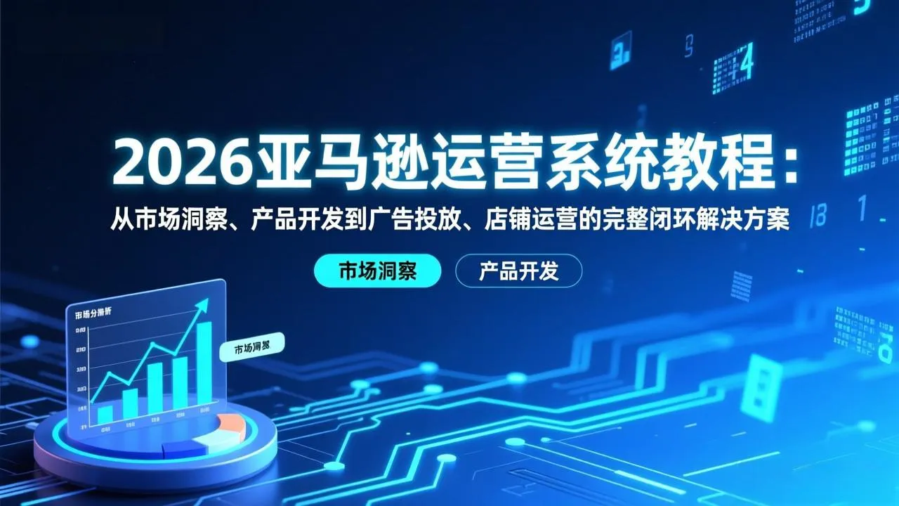 2026亚马逊运营系统教程：从市场洞察、产品开发到广告投放、店铺运营的完整闭环解决方案-网亿资源平台
