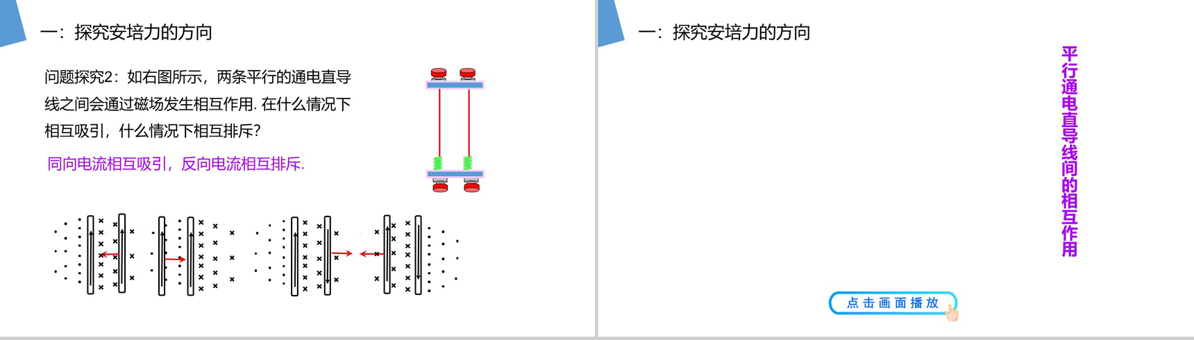 《通电导线在磁场中受到的力》人教版高二物理选修3-1PPT课件-5