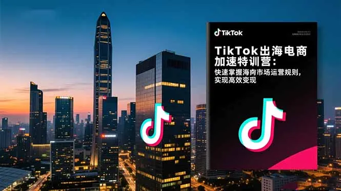 TikTok出海电商加速特训营：快速掌握海外市场运营规则，实现高效变现-网亿资源平台