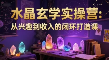 水晶玄学实操营：从兴趣到收入的闭环打造课-网亿资源平台