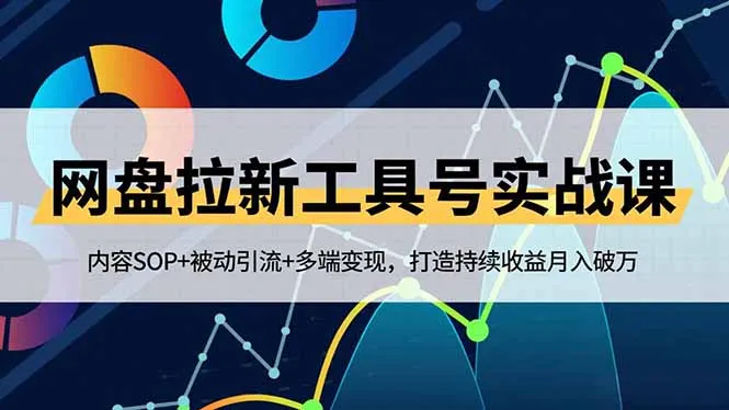 网盘拉新工具号实战课，内容SOP+被动引流+多端变现，打造持续收益月入破万-网亿资源平台