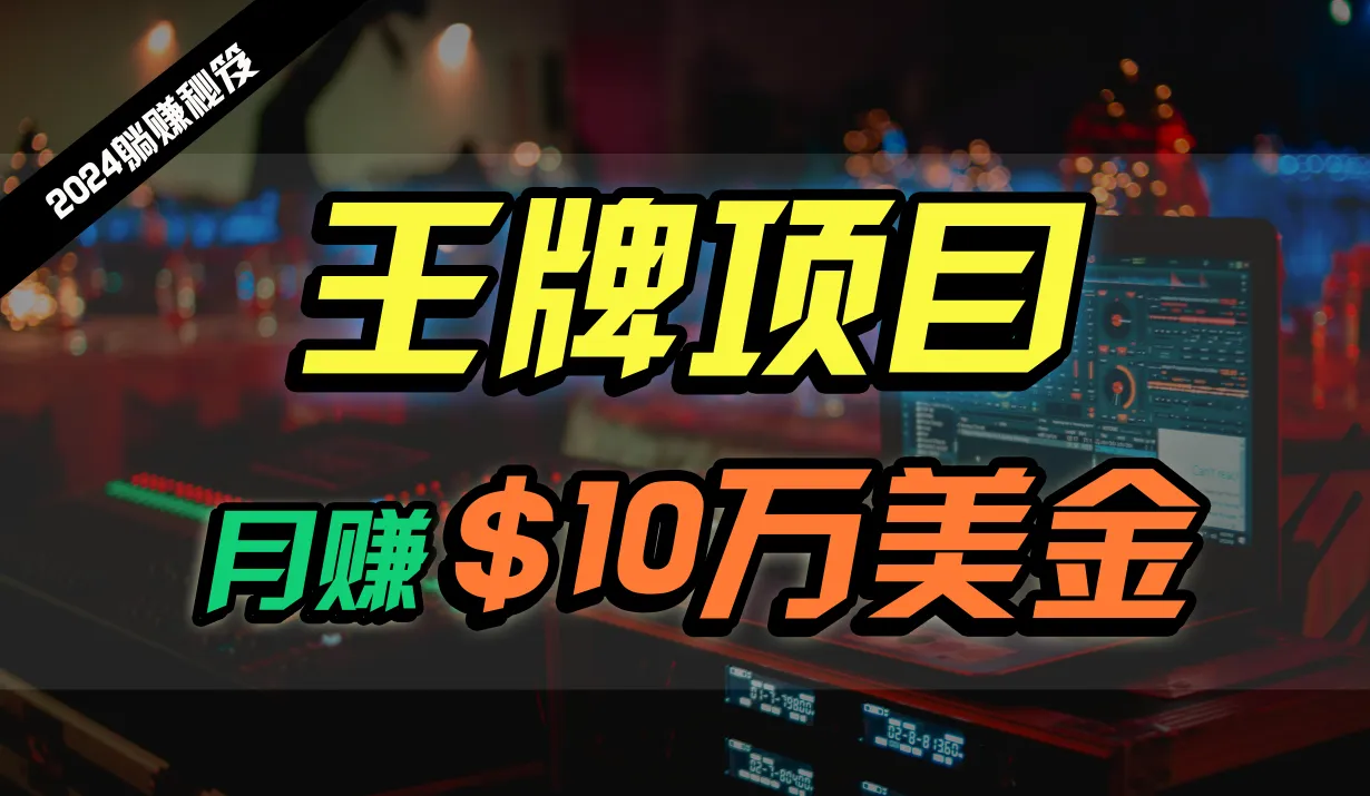 王牌项目月入10W美金，2024最新国外挂机撸U项目，全程无人值守，可批量放大！-网亿资源平台