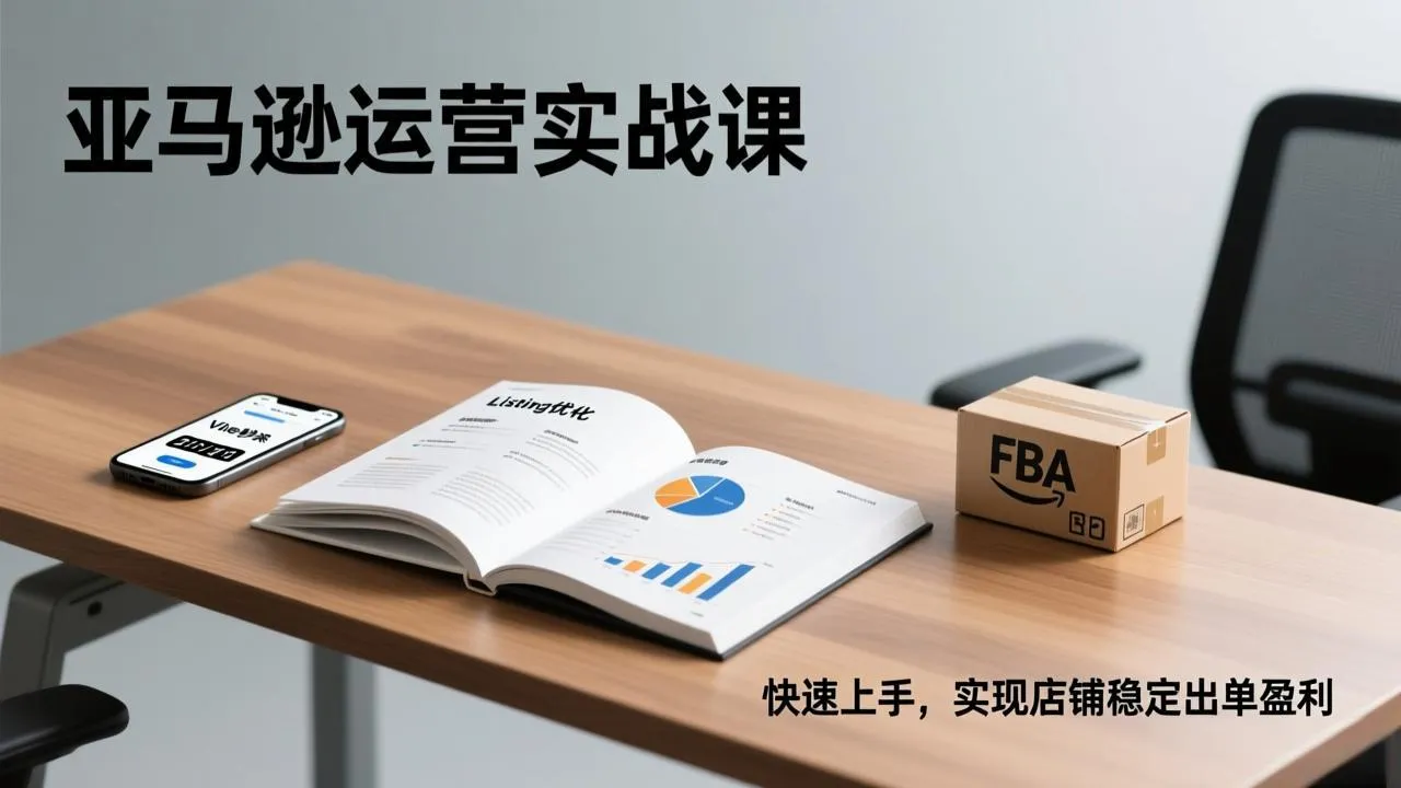 亚马逊运营实战课，Listing优化、Vine秒杀、FBA发货，快速上手，实现店铺稳定出单盈利-网亿资源平台