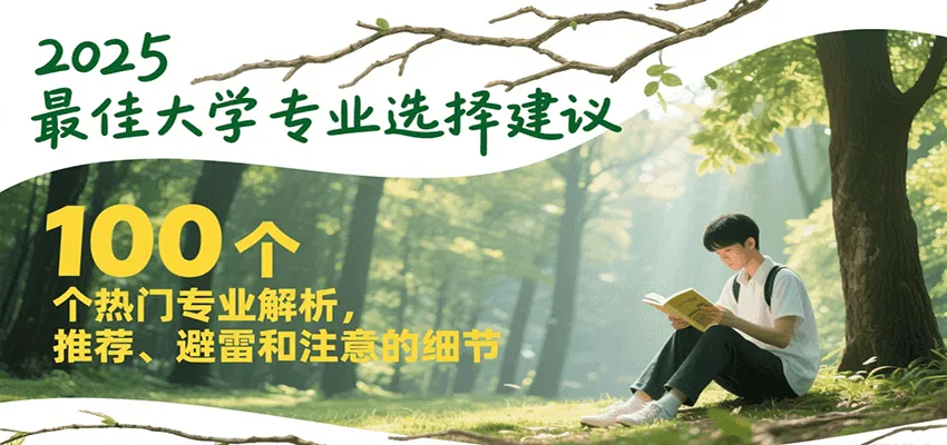 2025最佳大学专业选择建议，100个热门专业解析，推荐、避雷和注意的细节-网亿资源平台