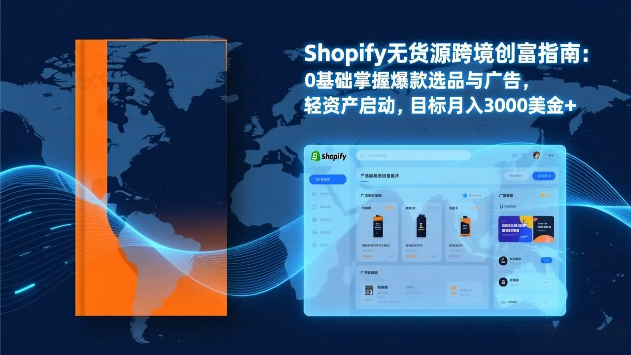 Shopify爆款打法实战：从选品到广告投放，复制爆款模型，驱动独立站月销售额破万刀-网亿资源平台
