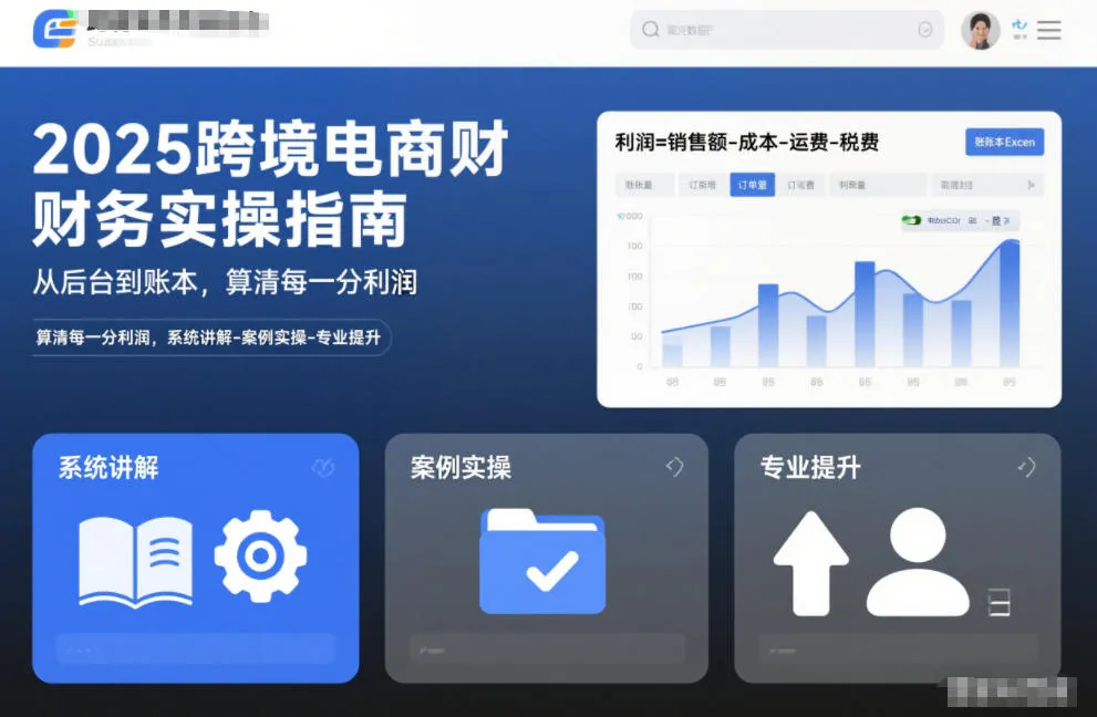 2025跨境电商财务实操指南，从后台到账本，算清每一分利润，系统讲解-案例实操-专业提升-网亿资源平台