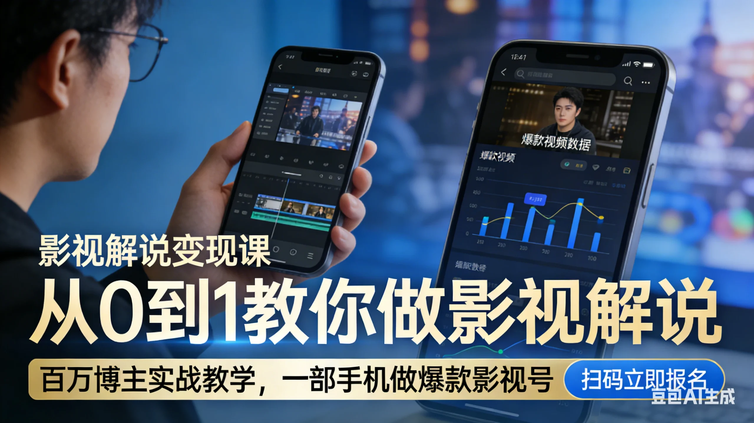 【精】影视解说变现课！百万博主实战教学，一部手机做爆款影视号-网亿资源平台