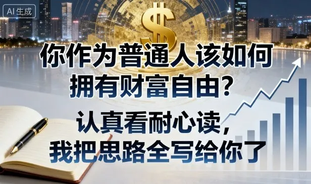 付费文章：你作为普通人该如何拥有财富自由？认真看耐心读，我把思路全写给你了-网亿资源平台