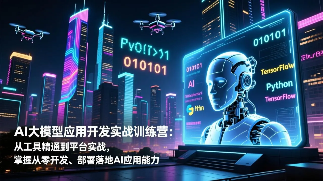 AI大模型应用开发实战训练营：从工具精通到平台实战，掌握从零开发、部署落地AI应用能力-网亿资源平台