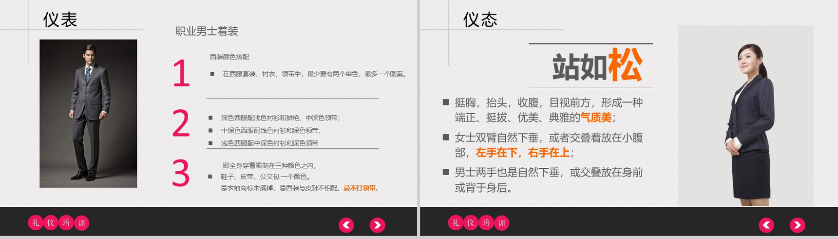 创意礼仪讲解师礼仪培训教育汇报PPT模板-8